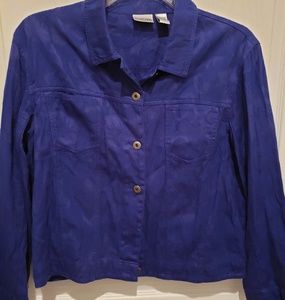 Chicos Royal Blue lightweight Jacket - M/L